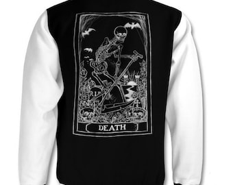 Death Card Grim Reaper Varsity jacket