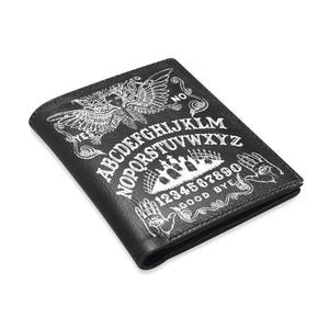 Cartera de cuero con forma de tabla Ouija