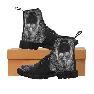 Womens skull boots uk Clearance