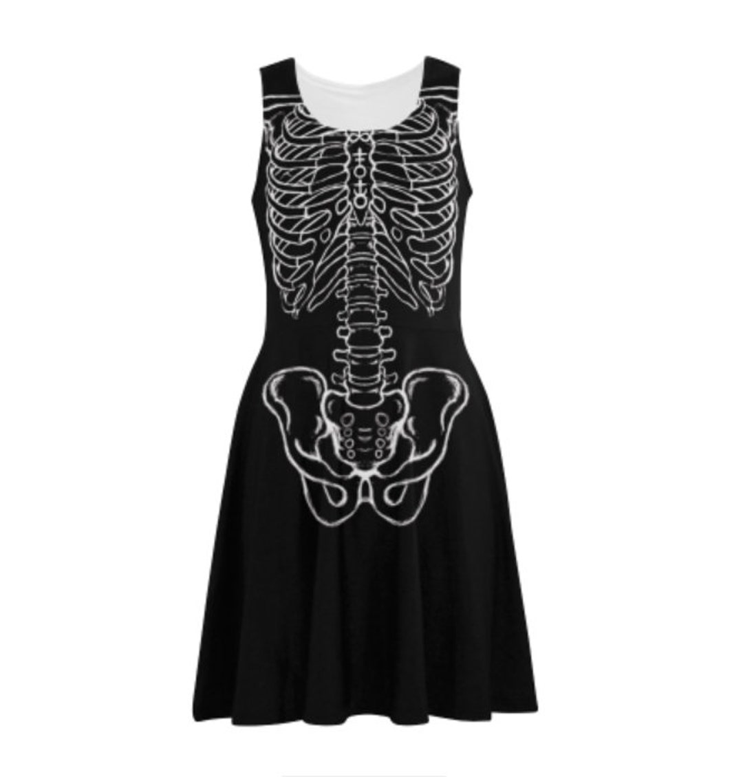 Skeleton Sun Dress - Etsy