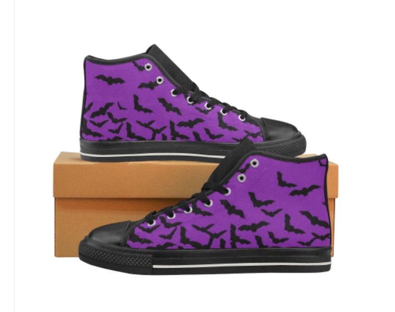 purple high top shoes