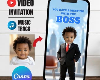 Baby Boss Birthday Video Invitation