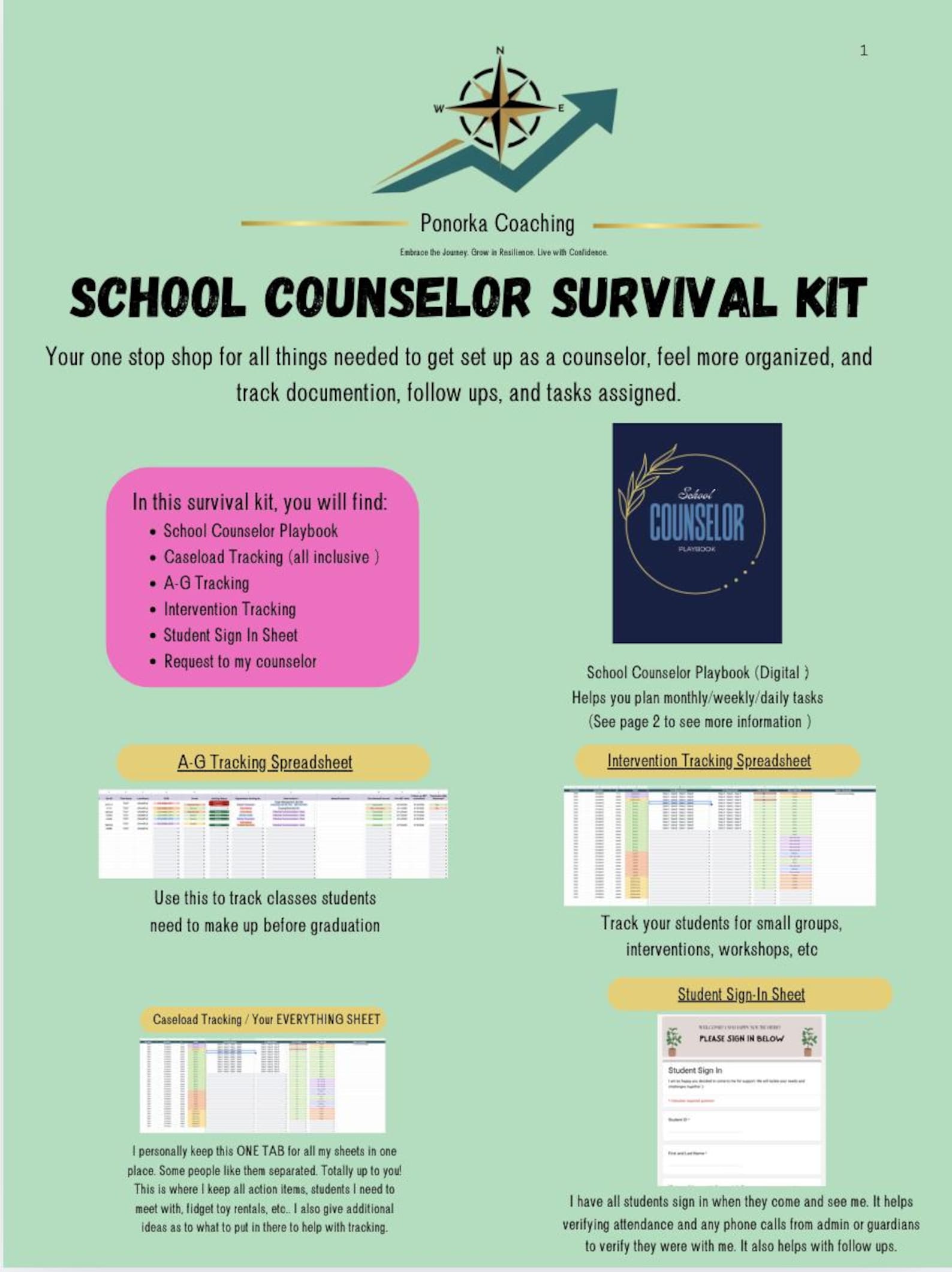 School Counselor Survival Kit