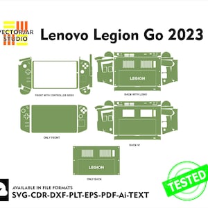 Lenovo Legion Go 2023 Skin vector template file skin die cut layout