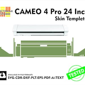 Cameo 4 Pro Skin vector template file skin die cut layout