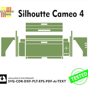 Silhoutte Cameo 4 Skin vector template file skin die cut layout