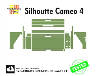 Plantilla vectorial para el diseño de troqueles de piel de Silhoutte Cameo 4