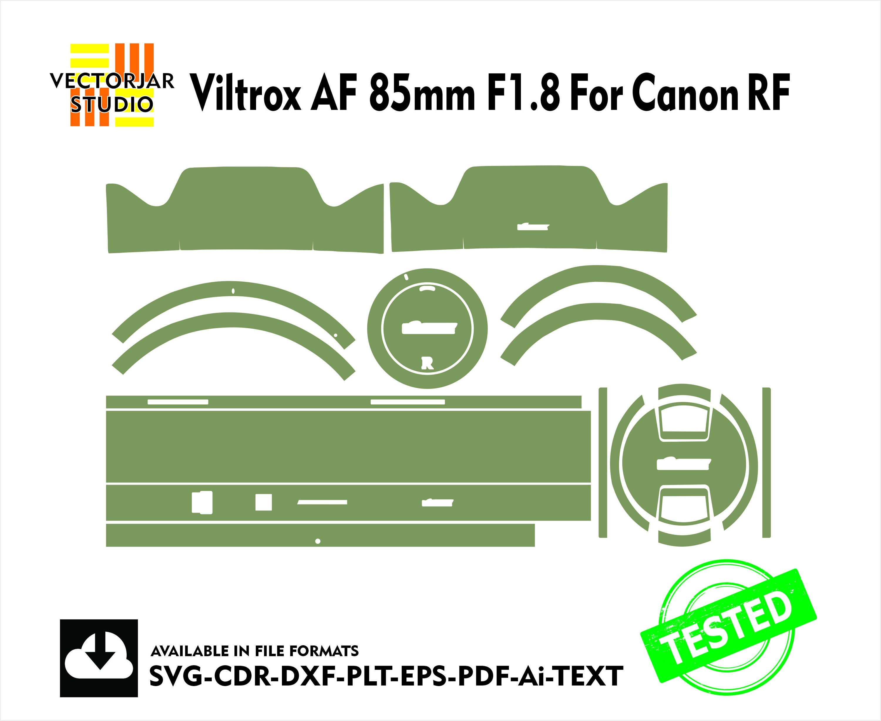 Viltrox AF 85mm F1.8 for Canon RF Skin Vector Template File Skin 