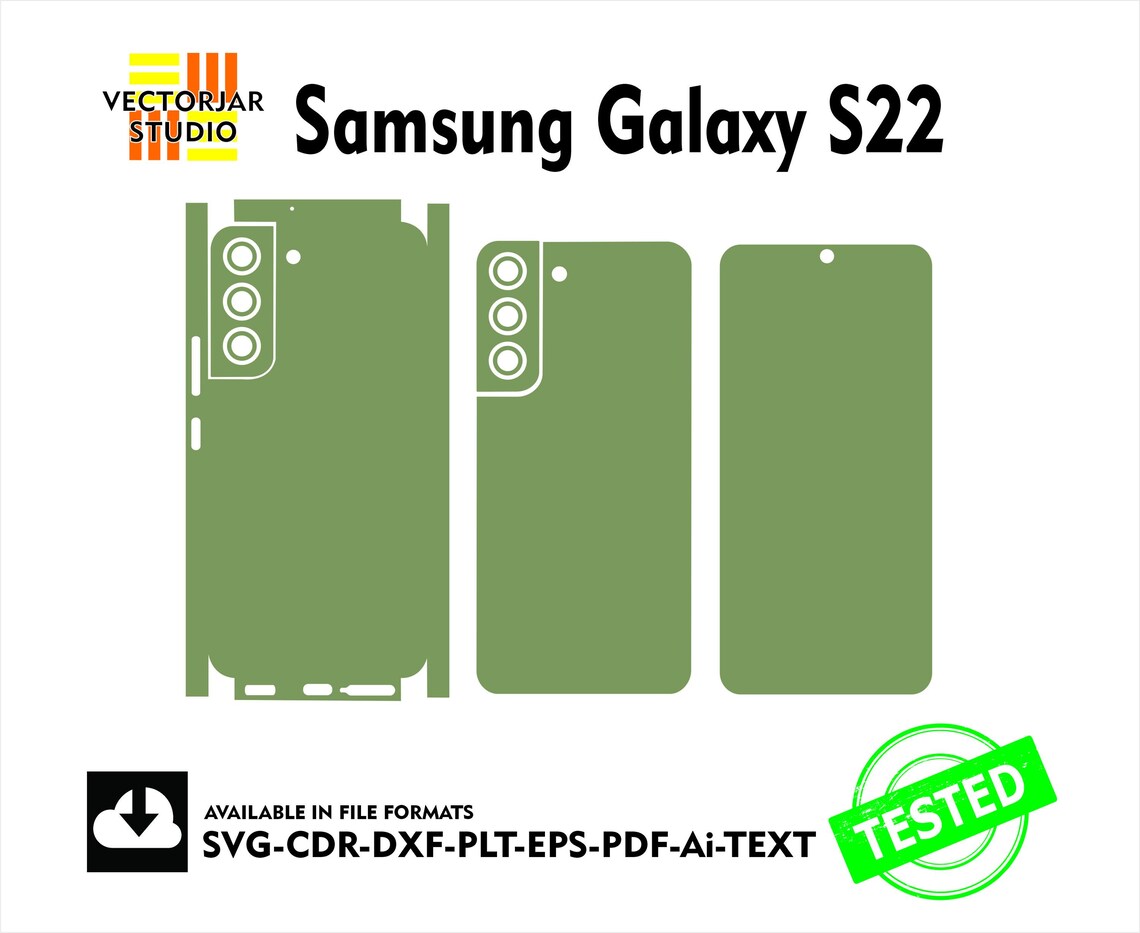 Samsung Galaxy S22 Skin Vector Template File Skin Die Cut Layout - Etsy