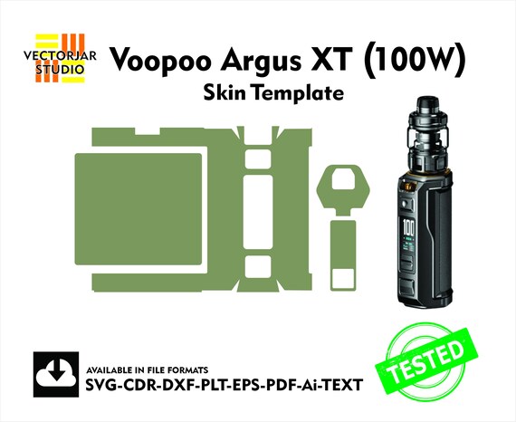 elfbar nachfüll pod läuft aus Voopoo Argus XT 100W Skin Vector Template File Skin Die Cut Layout