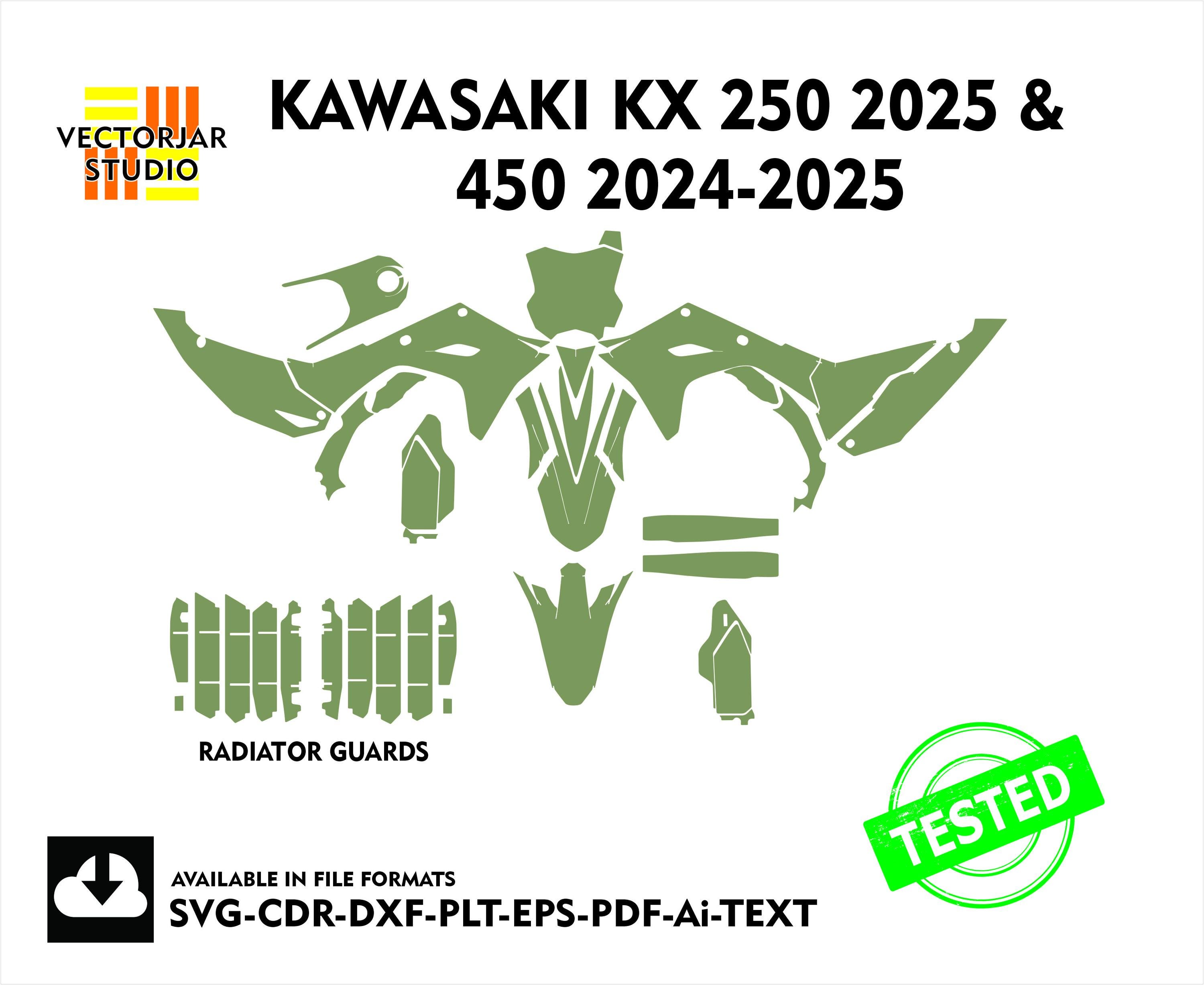 Kawasaki KX 65 2000-2023 Vector Template – Ai / CDR / EPS / PDF Format – Motocross Design M99