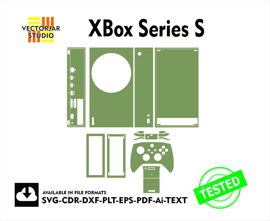 Xbox Series S Skin Vector Template File Skin Die Cut Layout - Etsy
