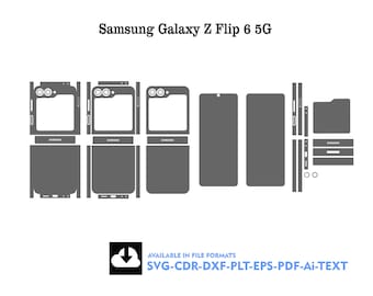 Samsung Galaxy Z Flip 6 5G Skin vector template file skin die cut layout