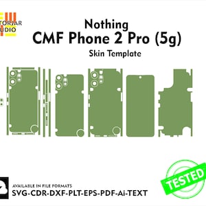 Nothing CMF Phone 2 Pro (5g) Skin vector template file skin die cut layout