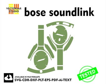 bose soundlink Skin vector template file skin die cut layout