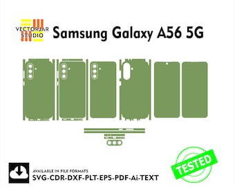 Samsung Galaxy A56 5G Skin vector template file skin die cut layout vector svg