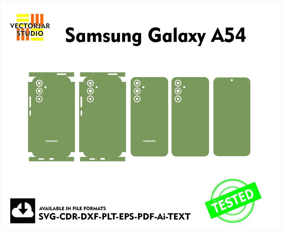 Samsung Galaxy A54 Skin Vector Template File Skin Die Cut Layout - Etsy