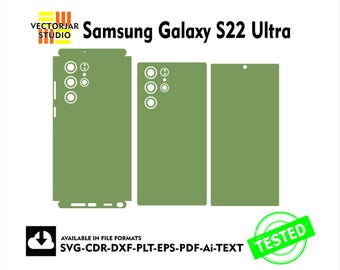 Samsung Galaxy S22 Ultra Skin vector template file skin die cut layout