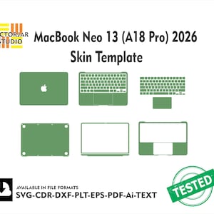 MacBook Neo 13 (A18 Pro) 2026 Skin vektormallfil