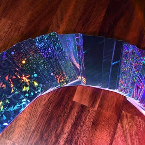 PRECUT Standard TCG 3.5" x 2.5" Holographic 300+ gsm cardstock | Ideal for UV Printing image 3