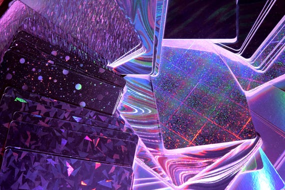 PRECUT Standard TCG 3.5" x 2.5" Holographic 300+ gsm cardstock | Ideal for UV Printing