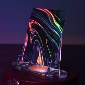 PRECUT Standard TCG 3.5" x 2.5" Holographic 300+ gsm cardstock | Ideal for UV Printing Oil Slick