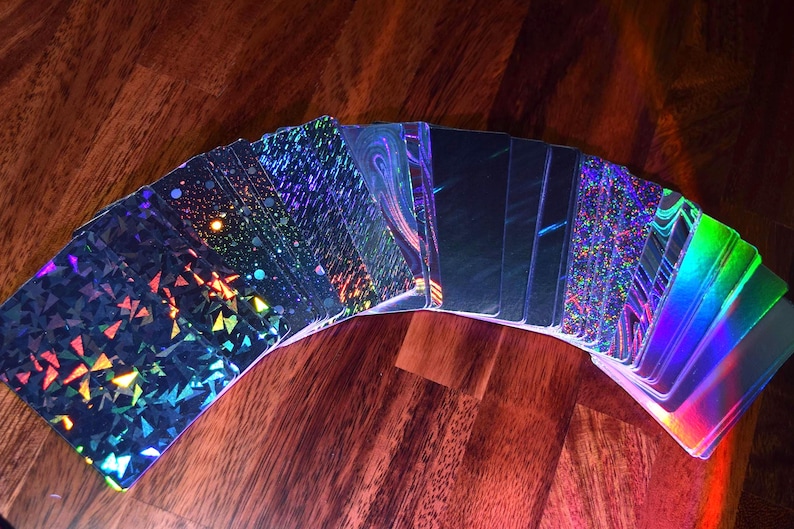 PRECUT Standard TCG 3.5" x 2.5" Holographic 300+ gsm cardstock | Ideal for UV Printing image 3