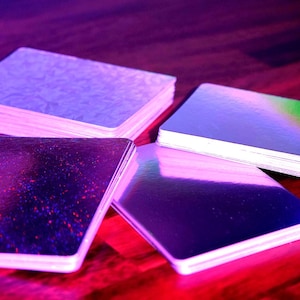 PRECUT Standard TCG 3.5" x 2.5" Holographic 300+ gsm cardstock | Ideal for UV Printing