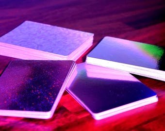 PRECUT Standard TCG 3.5" x 2.5" Holographic 300+ gsm cardstock | Ideal for UV Printing