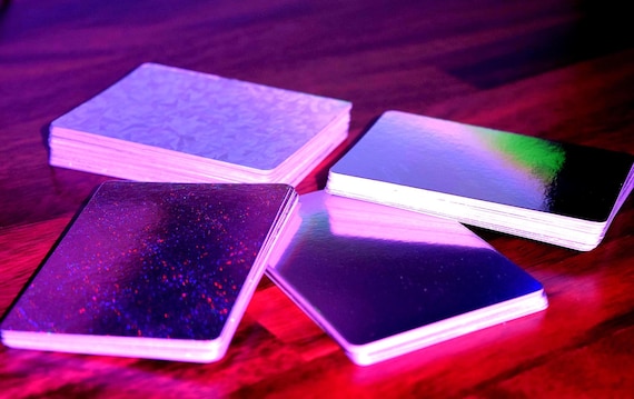 PRECUT Standard TCG 3.5" x 2.5" Holographic 300+ gsm cardstock | Ideal for UV Printing