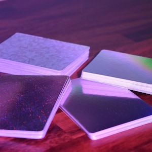 PRECUT Standard TCG 3.5" x 2.5" Holographic 300+ gsm cardstock | Ideal for UV Printing image 2