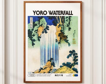 Yoro Waterfall - Whispers of Waters Dance, Japanese Art Print, High Quality Digital Download