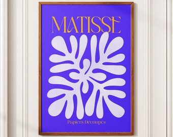 Matisse-Inspired Art Print - Decorative Wall Art, Abstract Botanical Design, High-Quality Digital Download, Digital, Download, Matisse, Art
