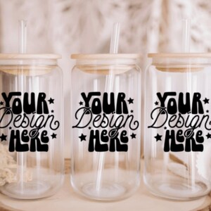 16oz Libbey Wrap, 16oz Libbey Glass, Libbey Glass Can, Sublimation Design