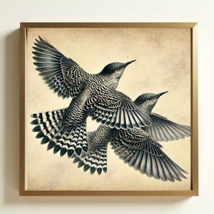 Vintage Cuckoo Print | Ornithology Illustration | Nature Art | Instant Download