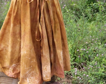 Hand Dyed Cotton Circle Skirt/ top  harvest dandylion's 040