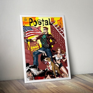 Postal 3 Poster | Postal Print | Gaming Poster | The Postal Dude | Postal Game Poster | Video Game Poster | Wall Decor Poster | Gaming Gifts