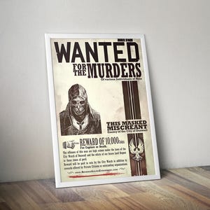 Dishonored Poster | Dishonored Prints | Gaming Posters | Action Game Poster | Video Game Posters | Gaming Gifts | Wall Decor Posters
