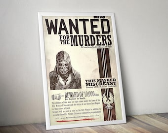Dishonored Poster | Dishonored Prints | Gaming Posters | Action Game Poster | Video Game Posters | Gaming Gifts | Wall Decor Posters