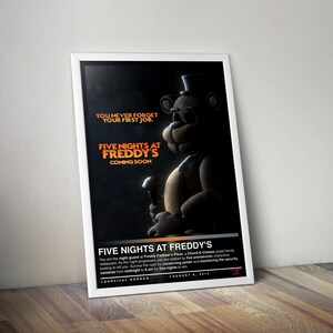 Five Nights at Freddy's Poster Print | Gaming Posters | 4 Colors | Gaming Decors | Video Game Posters | Gaming Gifts | Video Game Prints