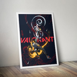 Valorant Poster | Gaming Poster | Valorant Prints | Jett vs Phoenix Poster | Video Game Poster | Wall Decor Posters | Large Poster Prints