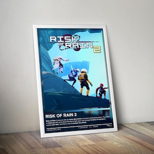 Risk of Rain 2 Poster | Risk of Rain Print | Gaming Poster | 4 Colors | Gaming Decor | Video Game Poster | Gaming Gift | Gaming Wall Art