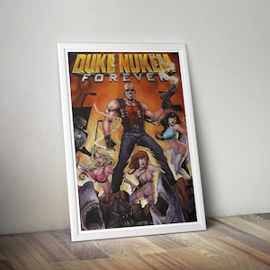 Duke Nukem Forever Poster | Gaming Poster | Duke Nukem Prints | Video Game Poster | Large Poster Prints | Gaming Gifts | Wall Decor Posters