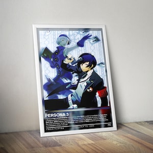 Persona 3 Poster | Persona Print | Gaming Poster | 4 Colors | Gaming Decor | Video Game Poster | Gaming Gift | Gaming Wall Art | Gaming Art