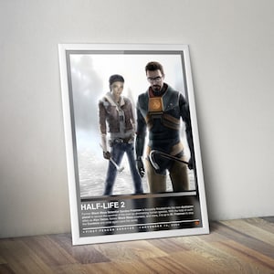 Half-Life 2 Poster | Half-Life Print | Gaming Posters | 4 Colors | Gaming Decors | Video Game Posters | Gaming Gifts | Video Game Prints