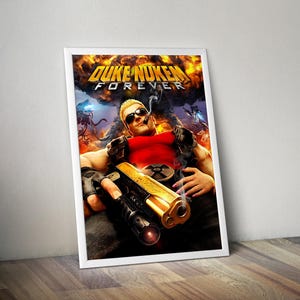 Duke Nukem Forever Poster | Gaming Poster | Duke Nukem Prints | Video Game Poster | Large Poster Prints | Gaming Gifts | Wall Decor Posters