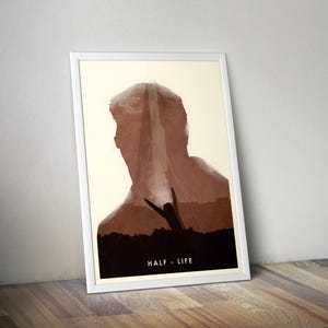 Half-Life Poster | Gaming Poster |  Half Life Prints | Video Game Posters | Gordon Freeman Poster | Wall Deocr Posters | Large Poster Prints