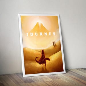 Journey Poster | Gaming Poster | Journey Prints | Video Game Poster | The Traveler Poster | Large Poster Prints | Wall Decor Posters