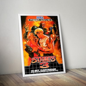 Streets of Rage 3 Poster | Gaming Posters | Streets of Rage Print | Video Game Poster | Large Poster Print | Wall Decor Poster | Gaming Gift