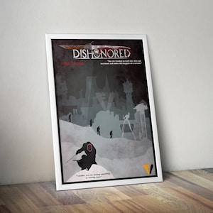 Dishonored Poster | Dishonored Prints | Gaming Posters | Action Game Poster | Video Game Posters | Gaming Gifts | Wall Decor Posters
